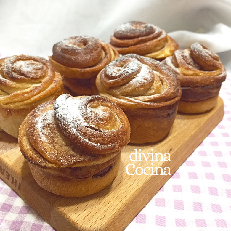 cruffins de chocolate