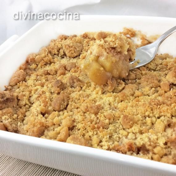 crumble de manzana