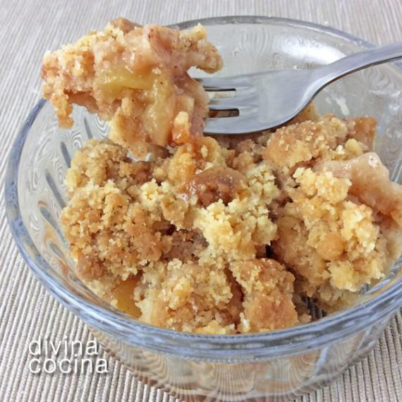 crumble de manzana