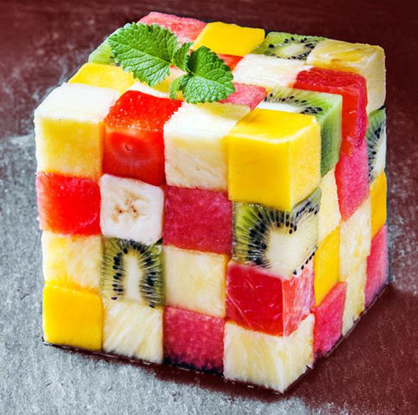 cubo de frutas