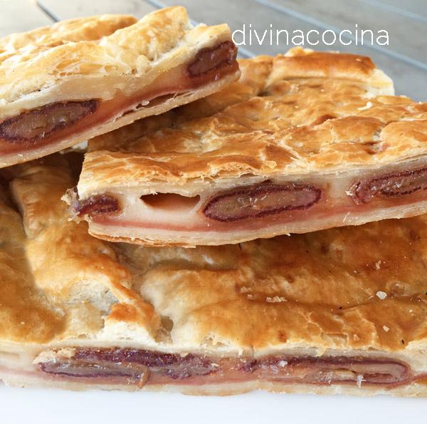 receta de empanada de datiles jamon y queso