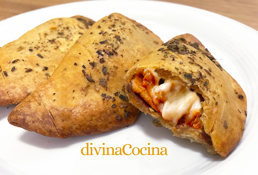 empanadillas de pizza mini calzone