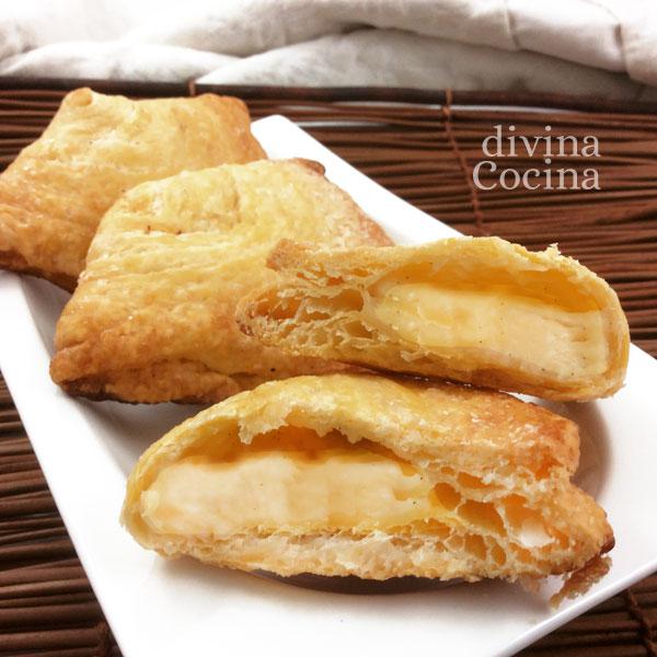 Empanadillas de hojaldre y crema