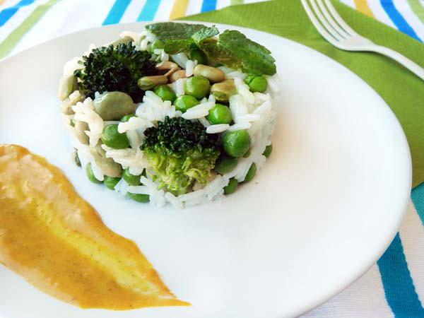 ensalada de arroz y verduritas