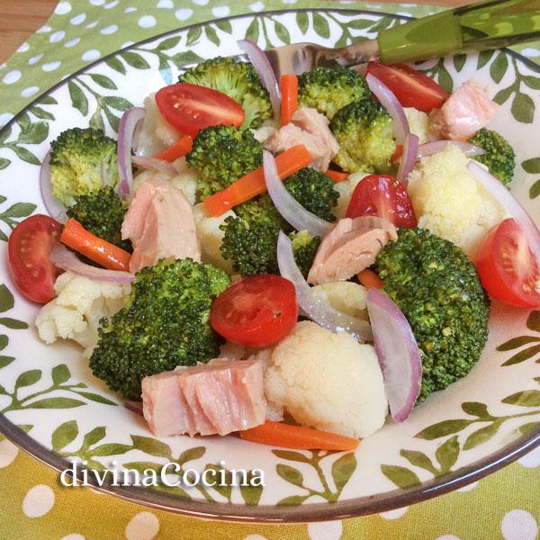 Ensalada de brocoli y coliflor