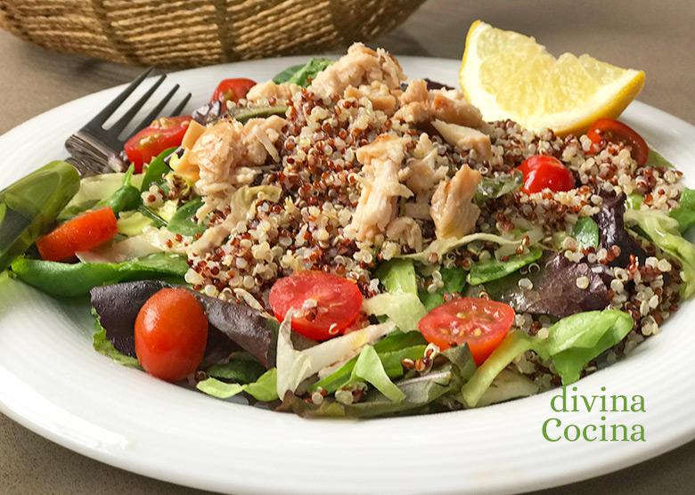 ensalada de quinoa y pollo F