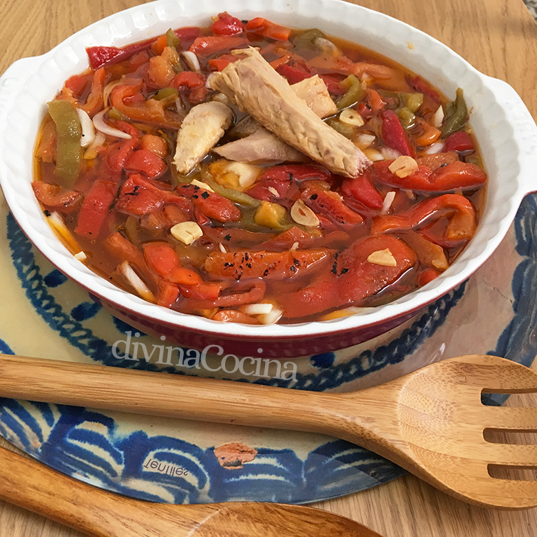 ensalada de pimientos asados