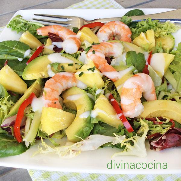 Ensalada tropical ------ Receta de DIVINA COCINA