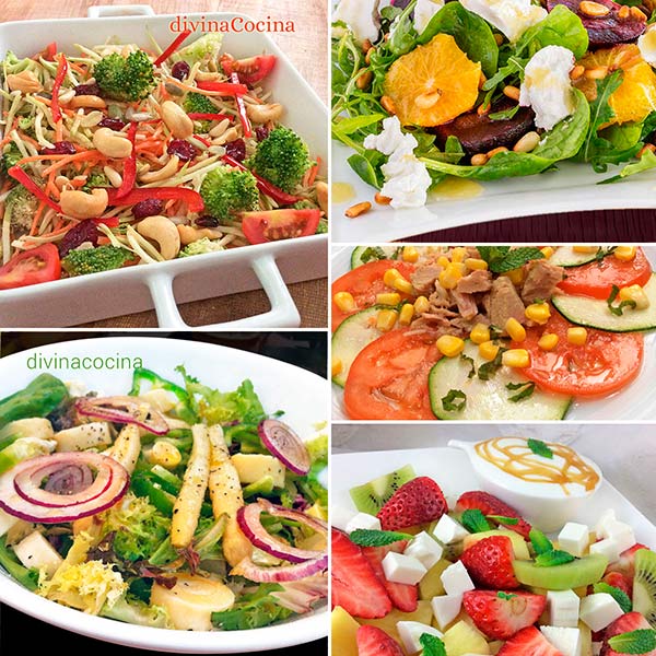 7 ensaladas bajas en calorías