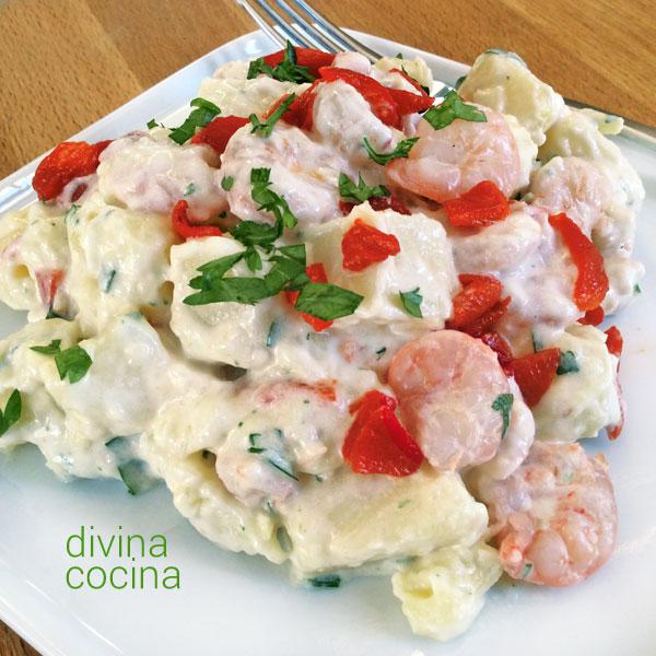 ensaladilla gambas