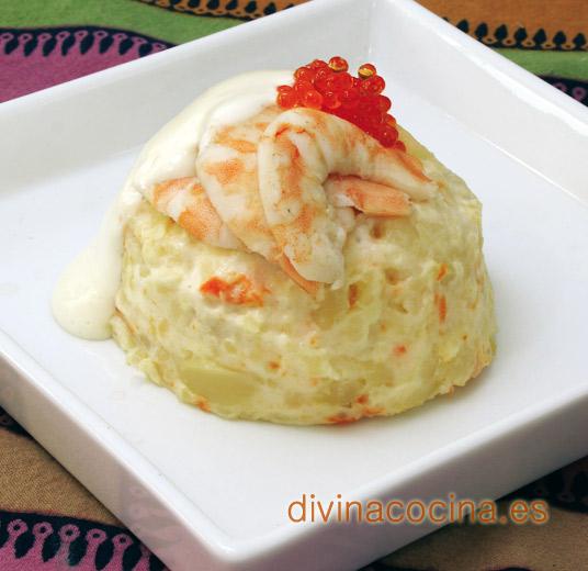 ensaladilla de langostinos