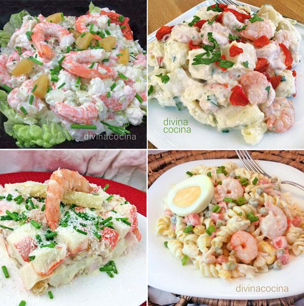 recetas ensaladillas marineras para navidad