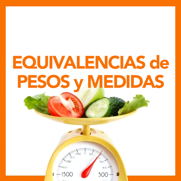 tablas de equivalencias pesos y medidas