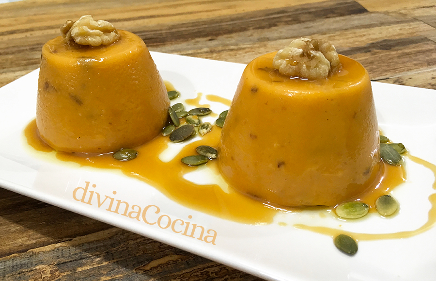 flan de calabaza sin huevo F