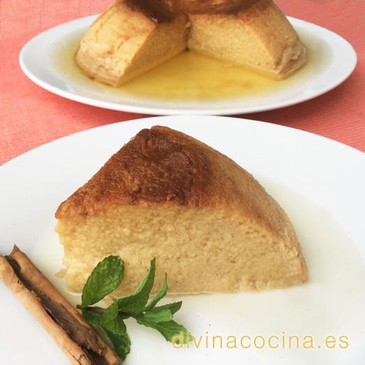 flan de manzanas