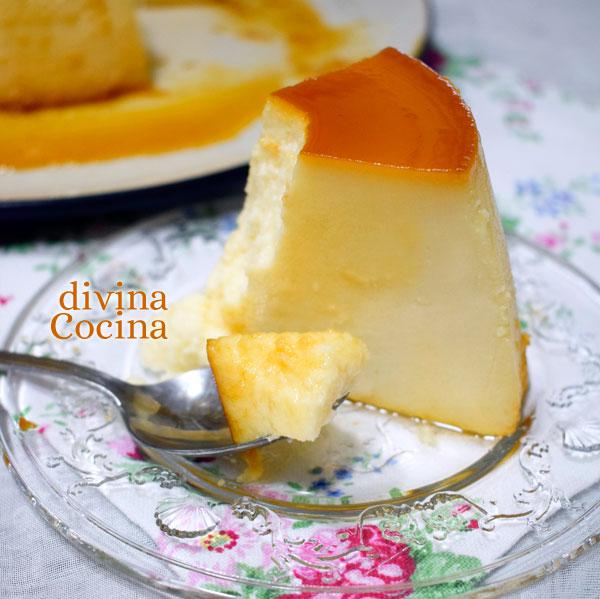 flan de queso y leche condensada