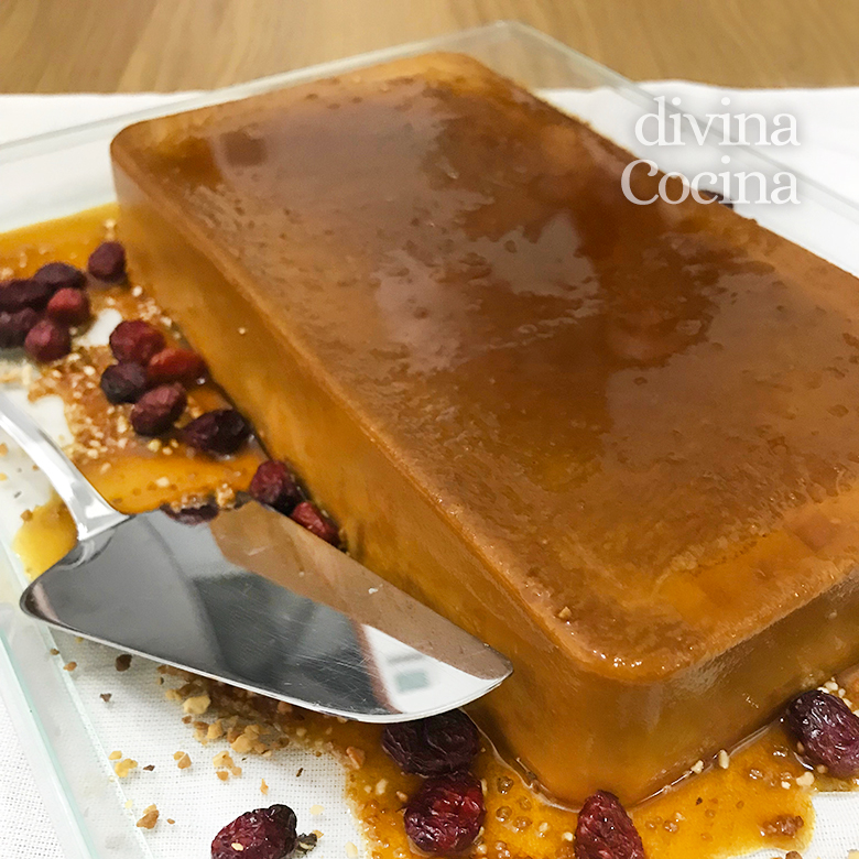 flan de turron sin horno 