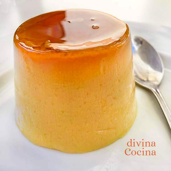 flan de vainilla sin huevo