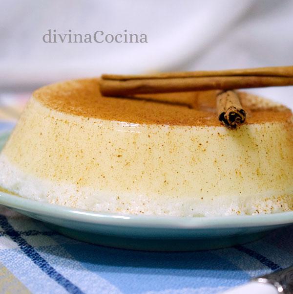 flan de leche merengada