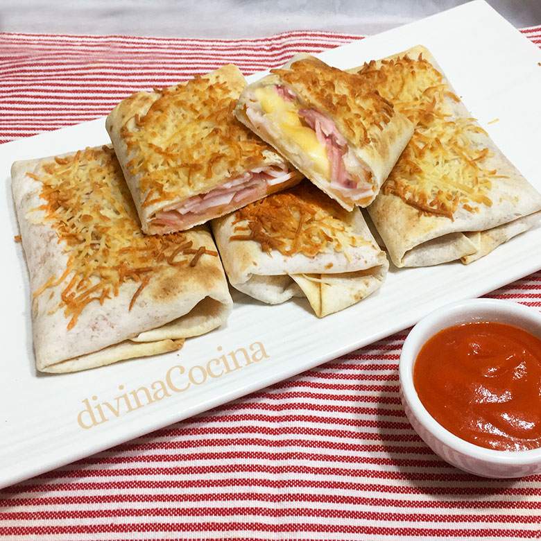 flautas de jamon y queso 