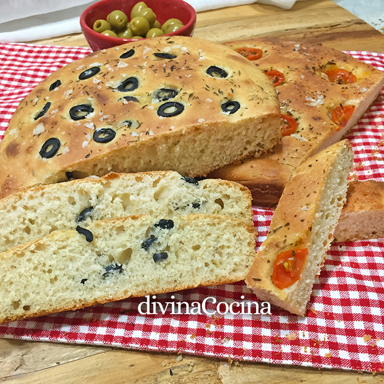 focaccia italiana detalle