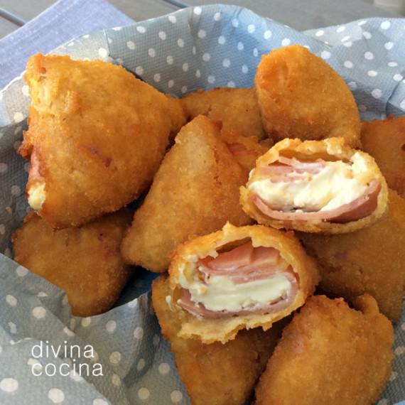 fritos de jamón y queso