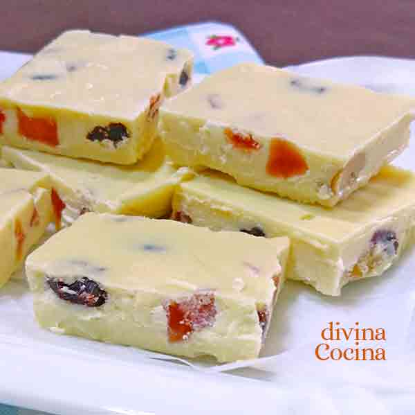 fudge de chocolate blanco