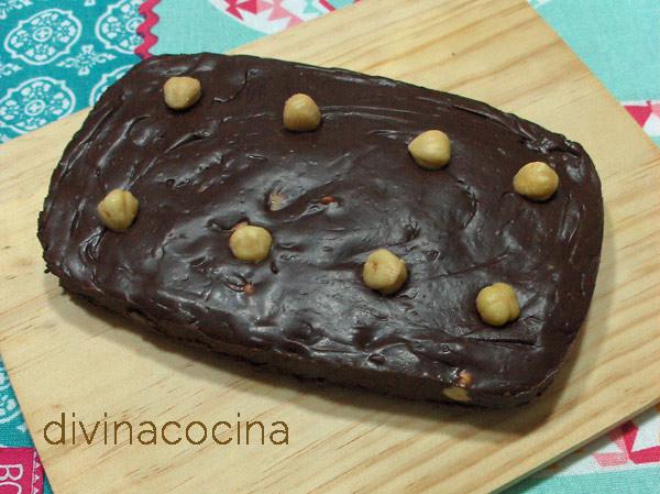 fudge de chocolate y frutos secos