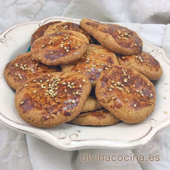 Galletas de miel y sésamo