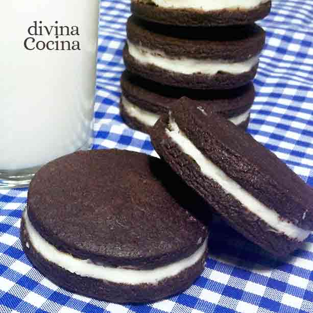 Galletas estilo oreo caseras - Receta de DIVINA COCINA