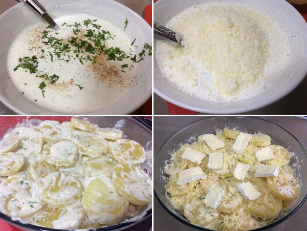 gratén de patatas al queso paso a paso