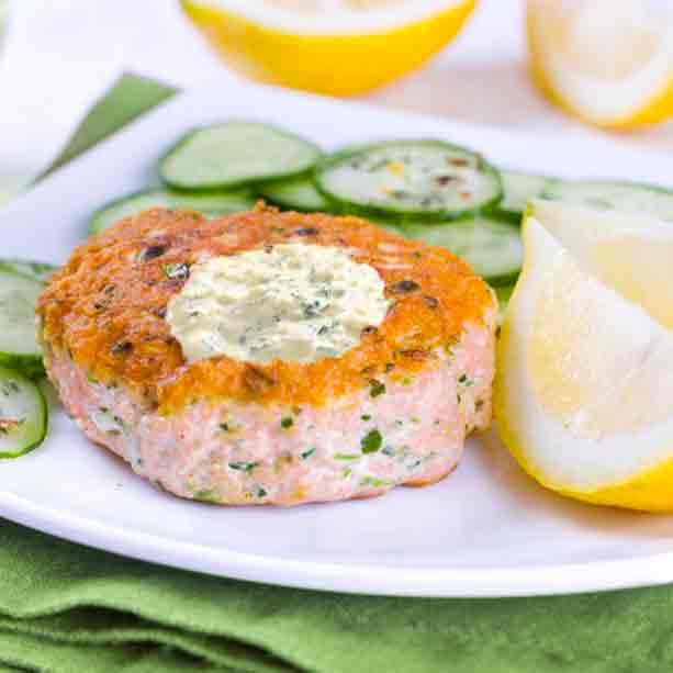 hamburguesa de salmon