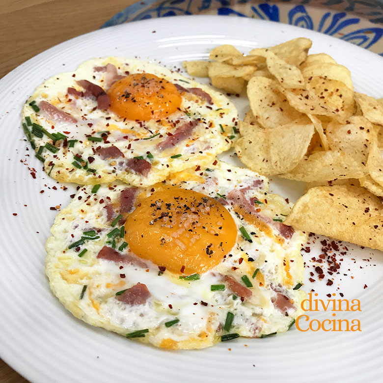 huevo a la plancha con tropezones