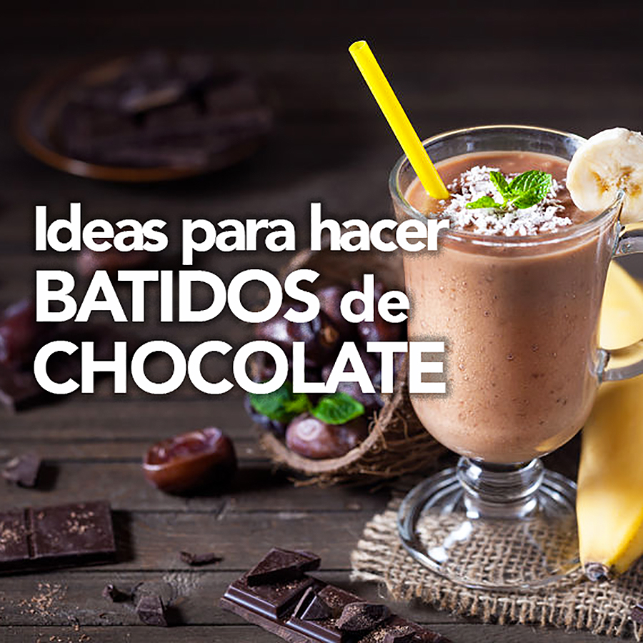 4 recetas de batido de CHOCOLATE (irresistibles) - PequeRecetas