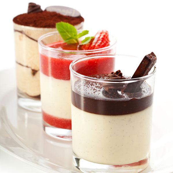 ideas para vasitos de panna cotta