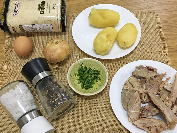 ingredientes croquetas de pollo sin bechamel