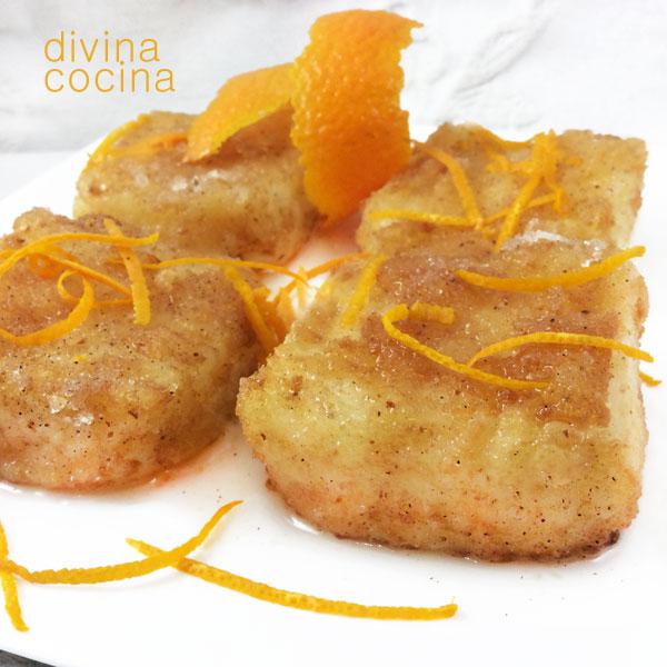 leche frita de naranja