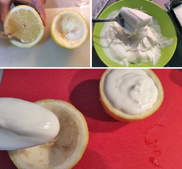 limón helado paso a paso