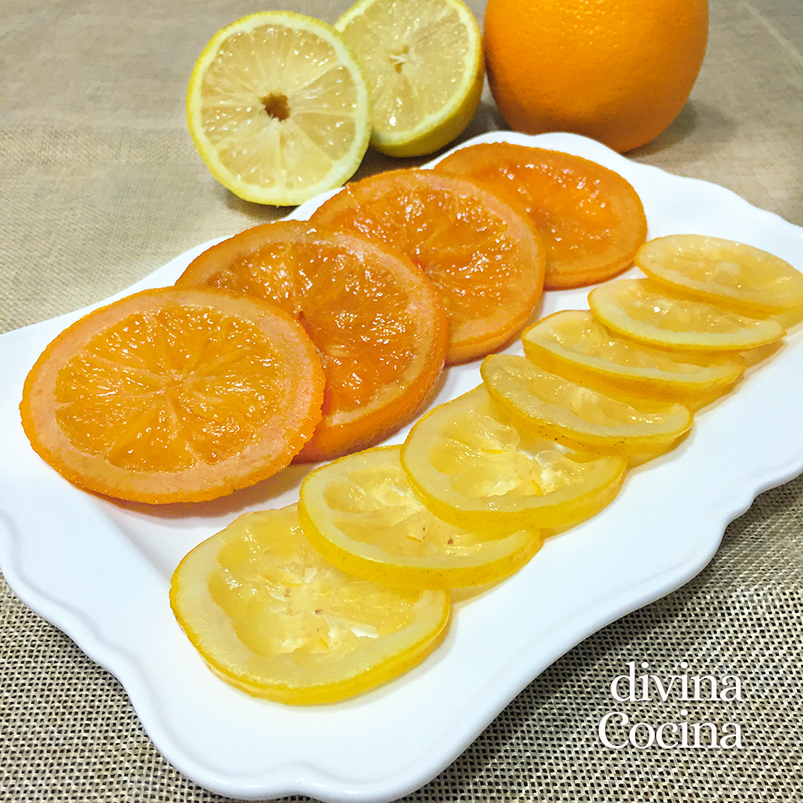 receta de limones naranjas confitados