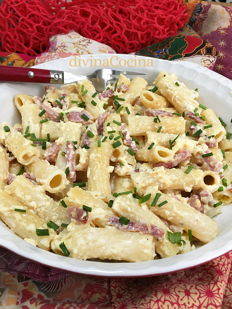 macarrones carbonara