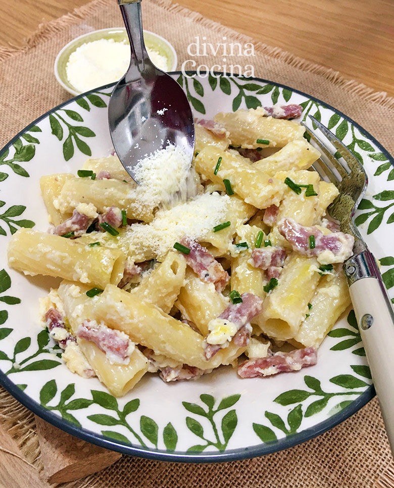 macarrones carbonara