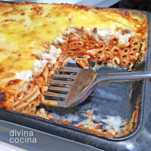 macarrones gratinados