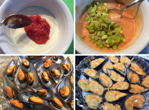 mejillones al graten paso a paso