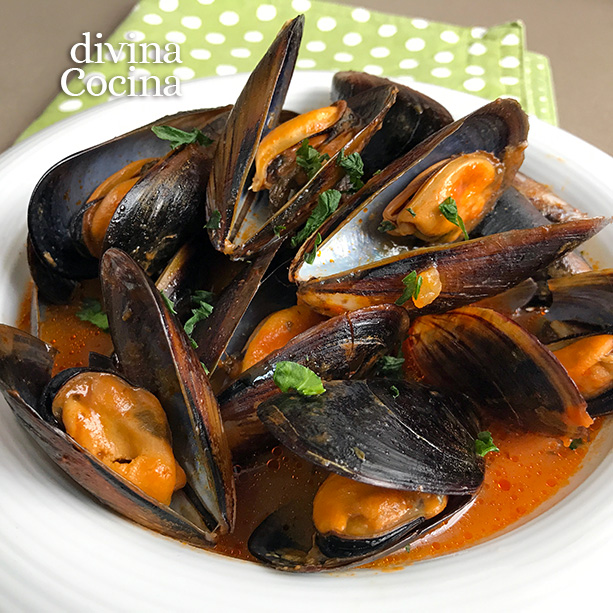 Mejillones a la diabla - Receta de DIVINA COCINA Mejillones a la diabla - Receta de DIVINA COCINA