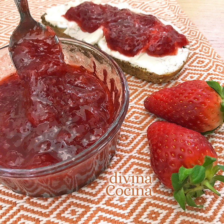 Mermelada de Fresas en el microondas - Receta de DIVINA COCINA