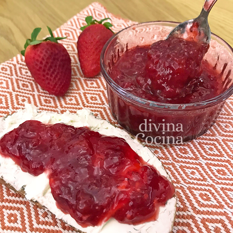 Mermelada de Fresas en el microondas - Receta de DIVINA COCINA