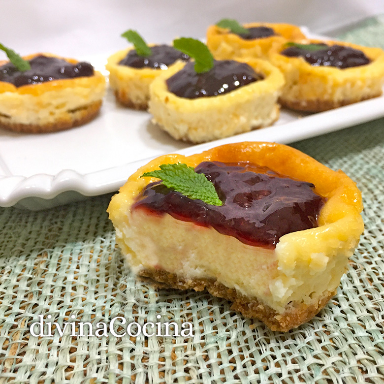 mini tartas de queso