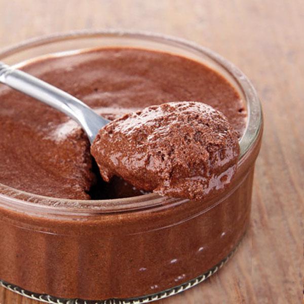 mousse de chocolate sin huevo