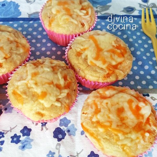 Muffins de queso y bacón