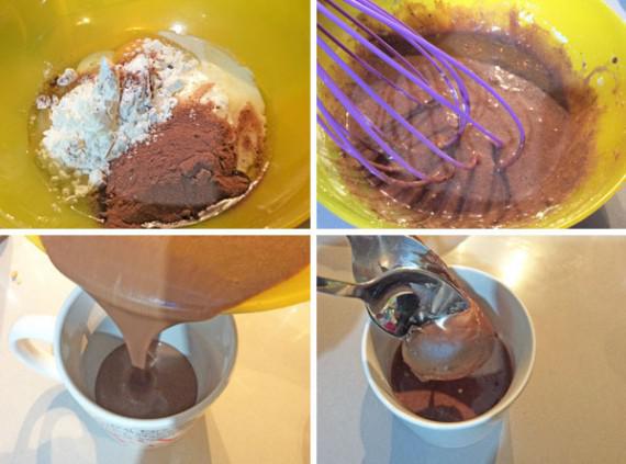 mug cake de nocilla o nutella